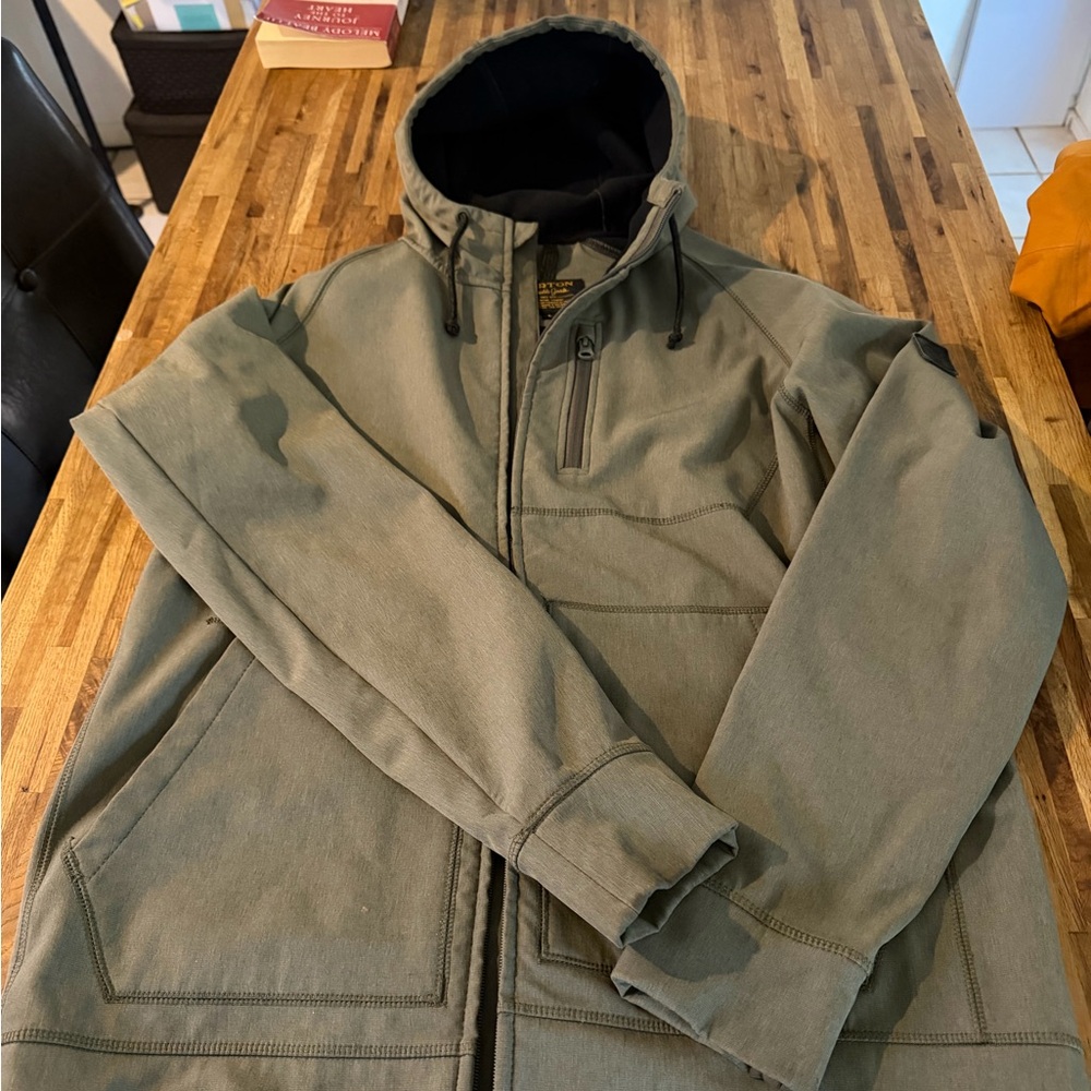 Burton Men's Green Hooded Jacket